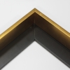 This tall Gold floater frame features a slim 3/8 " profile and a 1-3/4 " depth. The frame comes in a metallic foil for a modern and classic finish.