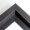 This large, L-shaped canvas floater frame features Black w/Brown Lines, and a 1-1/8 " flat face.
*Note: These solid wood, custom canvas floaters are for stretched canvas prints and paintings, and raised wood panels.