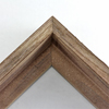 This simple brown with black stain frame, features an inward curved profile with wood details and natural wood finish.
Ideal for mounting 1.5 " deep (thick) gallery wrapped canvas portraits, paintings or Giclée prints. The vintage, slightly rustic look pairs nicely with bucolic or nature image.
*Note: These canvas floaters are for stretched canvas prints and paintings, and raised wood panels.