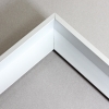 Mounted graphic is adhered to the floater base. Can be mounted fush to edge, or
with desired float space.