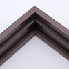 This stair step floating canvas frame has a matte espresso finish and subtle wood grain detailing. The canvas will hover neatly, resting on the lowest, flat edge.
Give an authentic, fine art display to your favourite canvas Giclée print or acrylic painting. This canvas floater is ideal for medium to extra large canvases on thick (1.5 " deep) stretcher bars.
*Note: These solid wood, custom canvas floaters are for stretched canvas prints and paintings, and raised wood panels.