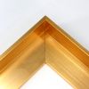 This metal canvas floater picture frame has a smooth, matte Gold finish and flat, narrow (.25 ") face.
Ideal for medium to large size artwork on thick (1-5/8 " deep) stretcher bars. Border gallery wrapped Giclée canvas prints or paintings with this simple, modern frame for an authentic, fine art display.
*Note: These sturdy metal, custom canvas floaters are for stretched canvas prints and paintings, and raised wood panels.
Nielsen mf14-14 Profile
