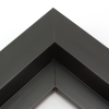 This large profile, L-shape floating canvas frame features a wide, 1.5 " face in a classic matte black finish.
Display your favourite gallery wrapped canvas Giclée print or painting with authentic, fine art style. This floating canvas frame is ideal for large and extra large images on thick (1.5 " deep) stretcher bars.
*Note: These solid wood, custom canvas floaters are for stretched canvas prints and paintings, and raised wood panels.